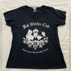 Women’s Disney Black “Bad Witches Club” T-Shirt.  Size X-Large